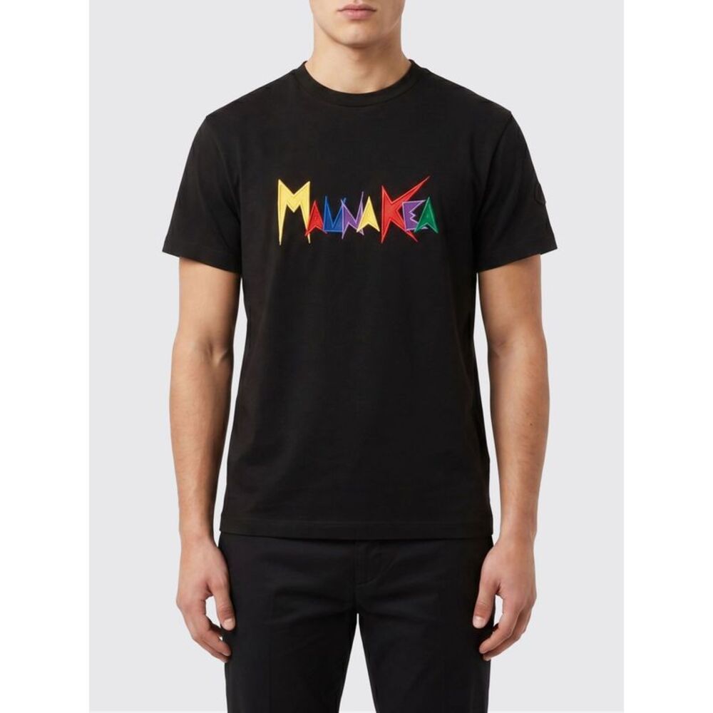 Mauna Kea Men Mauna Kea Cotton T-Shirt With Multicolor Logo